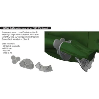 Plastikový model Eduard 1/48 P-40N radiators upgrade set PRINT (EDUARD)