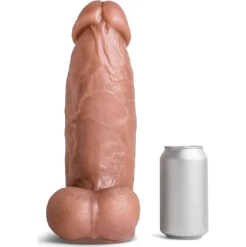 Dildo Mr. Hankey’s Toys Nick Capra LG/XL, prémiové silikonové dildo s Vac-U-Lock 31,8 x 7,3–9 cm