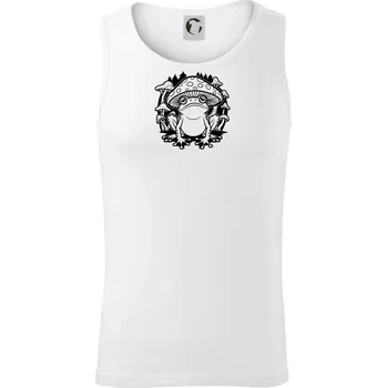 Goblincore černá houbožába - Tílko pánské Core - 2XL ( Bílá )