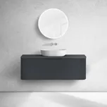 Oltens Hamnes skříňka 120x46x39 cm pod umyvadlo závěsná černá 60025300