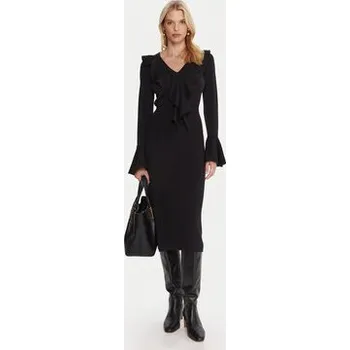 Dámské šaty Luisa Spagnoli Úpletové šaty Malimba 100110 Černá Slim Fit L