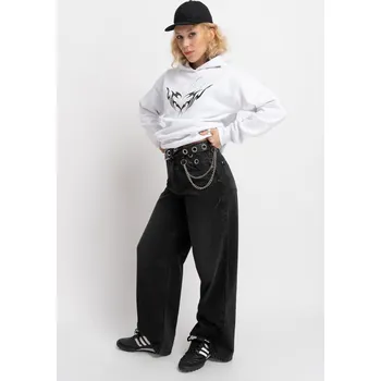 Dívčí džíny Reporter Young | Dívčí černé široké džíny se zapínáním na zip - Barva ČERNÁ, Velikost 146 251-0110G-29-004-1