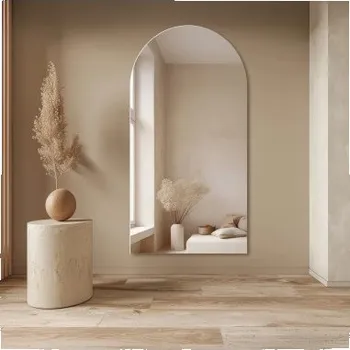 Zrcadlo Poloviční oválné koupelnové zrcadlo - FRANK