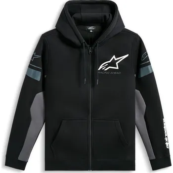 Pánská mikina ALPINESTARS mikina ESEMEX HOODIE černá/šedá - M