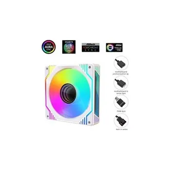 PC ventilátor 1stCOOL AURA EVO Mirror ARGB PWM 120mm F12-AURA-EVO-W1