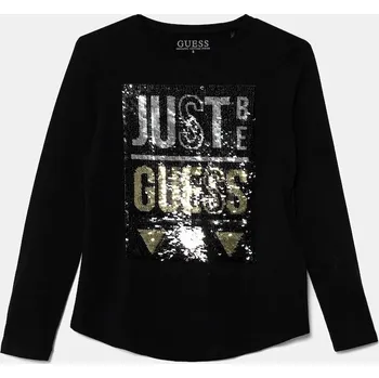 Pánské tričko Dětské tričko s dlouhým rukávem Guess J4BI30.J1314.9BYH černá 99X, vel. 136-146