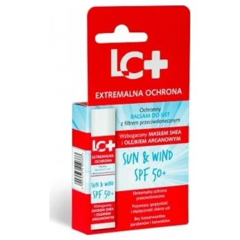 Přípravek na opalování LC+: Balzám na rty s opalovacím krémem SUN & WIND SPF 50+ 4,8g K2617