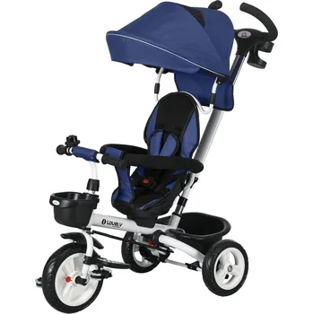 Dětská tříkolka Dětská tříkolka se stříškou | modrá