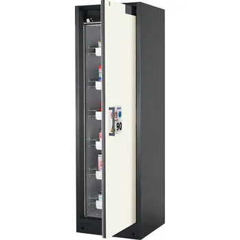 Protipožární skříň na neb. látky Select, W-66R, pravé dveře, korpus antracit., barva dveří bílá