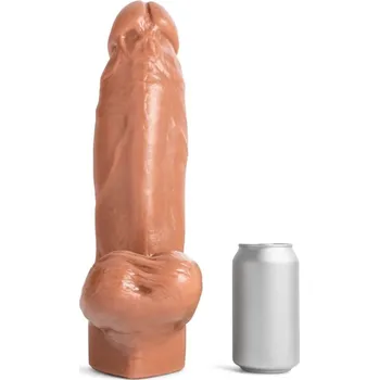 Dildo Mr. Hankey’s Toys Michael Vegas XXL, prémiové silikonové dildo s Vac-U-Lock 34,3 x 6,3–9,3 cm