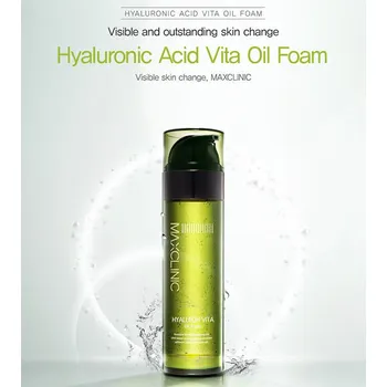 MAXCLINIC Hyaluron Vita Oil Foam 110 ml - hydrofilní olej a čistící pěna v jednom přípravku
