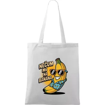 Nečum mi na banána - Taška bavlněná - 42 x 38 cm ( Bílá )