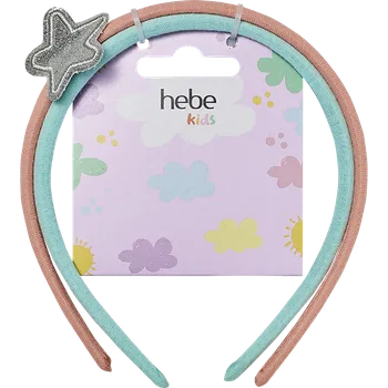Čelenka Hebe Kids Hairbands sada barevných čelenek s aplikacemi, 2 ks/1 bal.