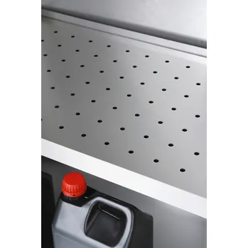 Vložná police z děrovaného plechu pro skříň Inox W-104.4/W-103.4
