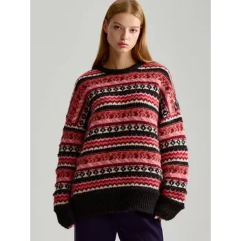 Dámská móda Vzorovaný svetr - XS/S - House - vícebarevná - 543CF-MC2