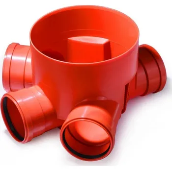 kanalizace Dno šachtové Pipelife KGSGR315 3× DN 150 soutočné pro korugované prodloužení