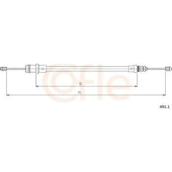 Autodíl Tažné lanko, parkovací brzda COFLE 491.1