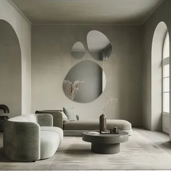 Zrcadlo Sada tří dekorativních zrcadel organického tvaru - OPALIT