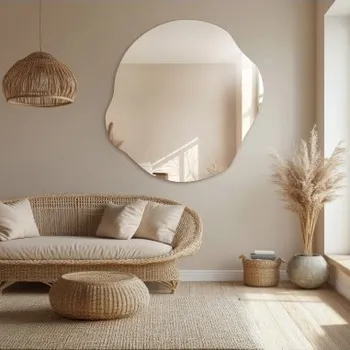 Zrcadlo Dekorativní zrcadlo s organickým tvarem - CYRKON