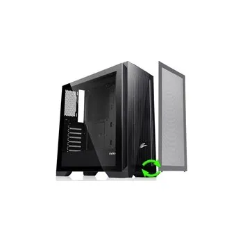 PC skříň Evolveo Ptero Q2 PTEROQ2 EVOLVEO Ptero Q2, 2x čelní panel - sklo /mřížka, case ATX, černá