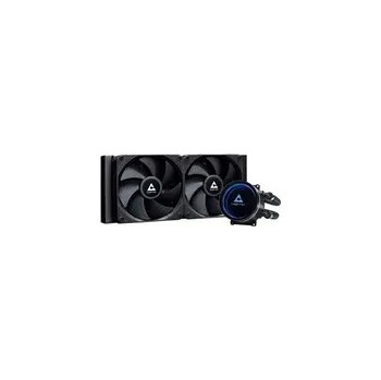 PC ventilátor CHIEFTEC vodní chlazení CPU Iceberg 240 Dark, 2x120mm, ARGB vodní blok, LGA1851, AM5, černá