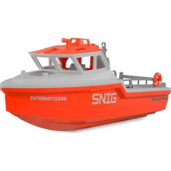 RC model lodě Amewi RC bezkomutátorový záchranný člun Snig 32 cm RTR bílooranžový + DÁREK