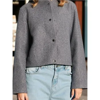 Dámský kabát Sinsay - Bunda bomber - šedá - 088FJ-90M - 088FJ-90M-XS