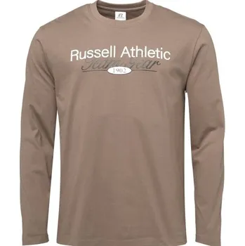 Pánské tričko Pánské tričko Russell Athletic T-SHIRT XL Hnědá, Bílá
