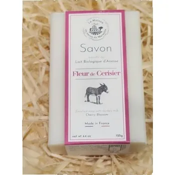 Mýdlo Mýdlo s oslím mlékem DUO-Fleur de cerisier/Lait d´anesse (Květy třešně/oslí mléko) 125g TML F109