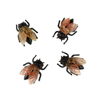 Dekorace Halloween mouchy 4 ks