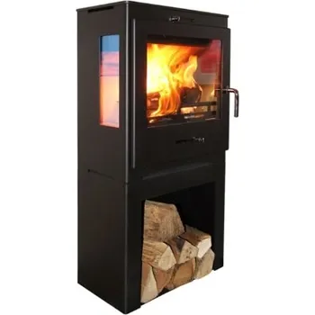 Krbová kamna Hede 1D Panorama černý