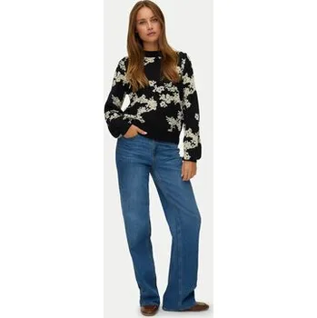 Dámský svetr Vero Moda Svetr Nancy 10333561 Černá Regular Fit M