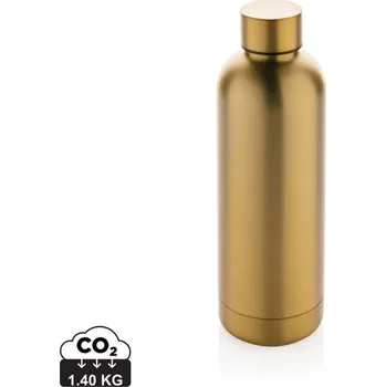 Termo lahev Impact z RCS recyklované nerezové oceli - Zlatá, Firemní dárkové předměty s vlastním potiskem