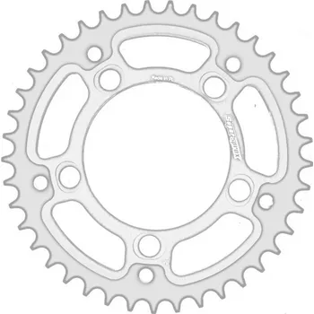 Řetězová sada pro motocykl Rear sprocket SUPERSPROX STEALTH with alloy disc RSA-733_525:45-SLV Lesklá černá 45 zubů, 525