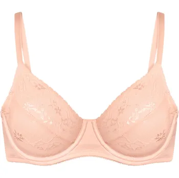 Podprsenka 659851 - Tchibo - Podprsenka s kosticemi a krajkou - pro ženy - vel. 80C - barva: oranžová