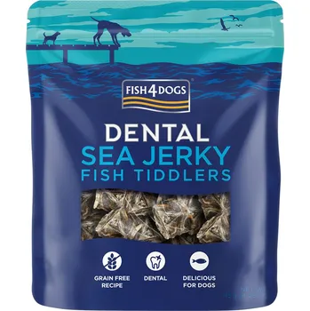FISH4DOGS Pamlsky pro psy DENTAL SEA mořská ryba - rybičky 115 g
