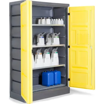 Ekologická skříň PolyStore, z plastu, Š 120 cm, 3 záchytné vany, 1 rošt zinkovaný, typ PS 1220-3-1