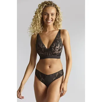 Dámská erotická podprsenka Panache vyztužená krajková braletka černá - PANPBLPE/černá / 34 / F PAN1F001