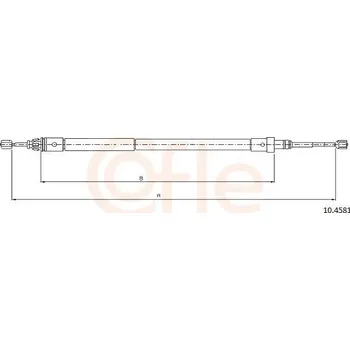 Autodíl Tažné lanko, parkovací brzda COFLE 10.4581