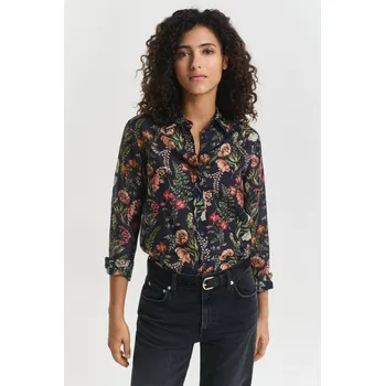 Dámská košile KOŠILE GANT REG FLORAL PRINT COT SILK SHIRT EVENING BLUE