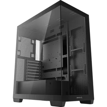 PC skříň DEEPCOOL skříň CG580 / ATX / 2xUSB 3.0 / panoramatická / tvrzené sklo / černá