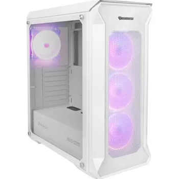 PC skříň Genesis Irid 505 ARGB NPC-1872 Počítačová skříň Genesis IRID 505 ARGB WHITE MIDI TOWER (USB 3.0), 4x 120mm ventilátory