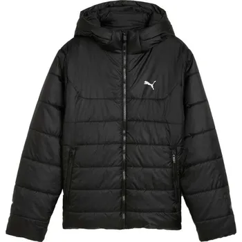 Dívčí bunda Dětská bunda Puma ESSENTIALS HOODED PADDED JACKET 164 Černá, Bílá