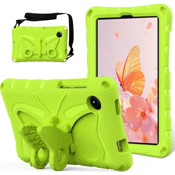 Pouzdro na tablet Kids Butterfly EVA odolné pouzdro s popruhem na tablet Xiaomi Redmi Pad SE 8.7 - zelené