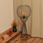 Stojací lampa MERCURE 1xE27/15W/230V černá