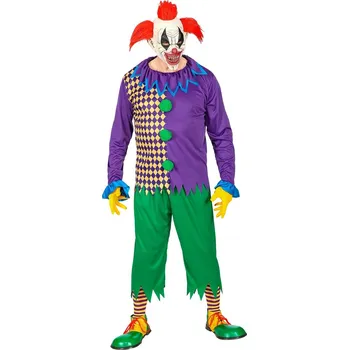Karnevalový kostým Pánský kostým zlý klaun - M