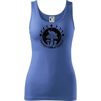 Dámské tričko Goblincore fáze měsíce - Dámské tílko - L ( Azurově modrá )