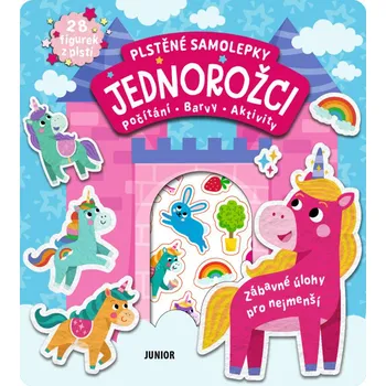 Bystrá hlava Plstěné samolepky Jednorožci