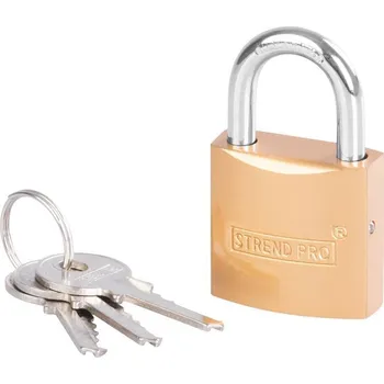 Visací zámek Zámok Strend Pro FT 32 mm, visiaci, zlatý