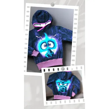 Dívčí oblečení Holčičí souprava příšerka fialová Holčičí souprava